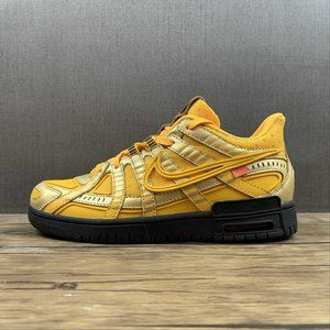 Off-White x Nike Air Rubber Dunk University Gold Sneakers